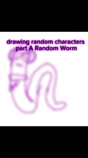 drawing random characters part A Random Worm #worm #characterdesign