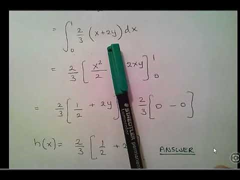Continuous Joint Density Functions : Worked Example