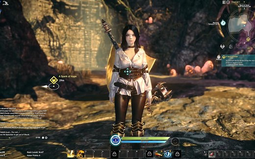 艾琳《ELYON》游戏实机画面演示03，新手村大战燃烧军团