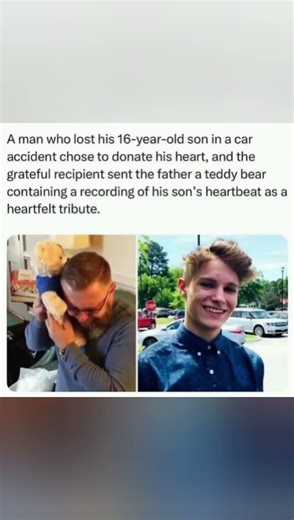 Father donates son’s heart, receives his heartbeat back🧸❤️#OrganDonation#Love#Emotional#Inspiration