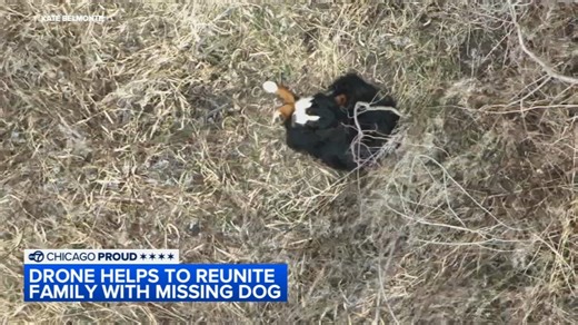 Thermal drone helps find dog after being missing in cold weather for nearly a week: VIDEO