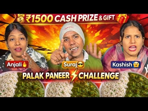 Big Thali Palak Paneer Rice 🥗 Khao 1500₹ or Atta, Mustard oil, Detergent, Cold drink Le Jao😱|Mukbang