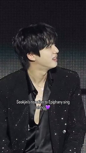 I realized this is the first time he observed the epiphany sing along in real time himself since he is not busy singing here. epiphany was always the MOST sing along song and highlight of LY SY tour “I’m the one I should love in this world” is way of life #JIN #BTSJIN #seokjin #kimseokjin #bts #방탄소년단진 #runseokjin_eptour #Jin_tour #runseokjin_eptour_encore | Seokjinism1- Fan Account of BTS JIN