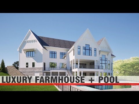 Luxury Modern Farmhouse with Walkout Basement & Pool