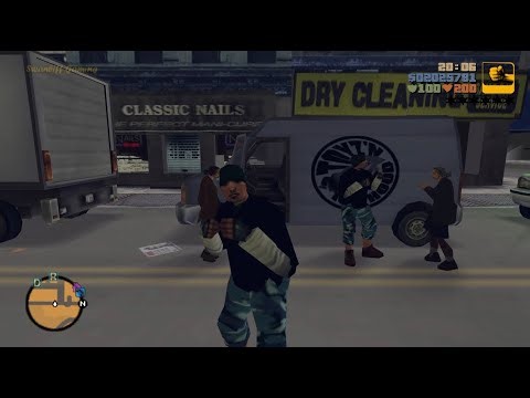 GTA 3 | Peds Riot #24 | Fist Fights | Street Criminals & Old Ladies | Portland View (PC)