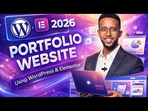 Sida loodhiso Portfolio Website Koorso cusub baro web design 2026 Free Coure