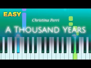 Christina Perri - A Thousand Years - EASY Piano TUTORIAL by Piano Fun Play