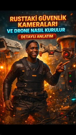 How to Set Up Cameras and Drones for Base Security in Rust | Detailed Step-by-Step Guide #rust #game