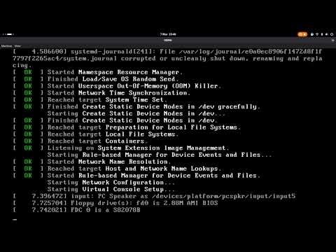 Booting Linux from scratch with icewm.