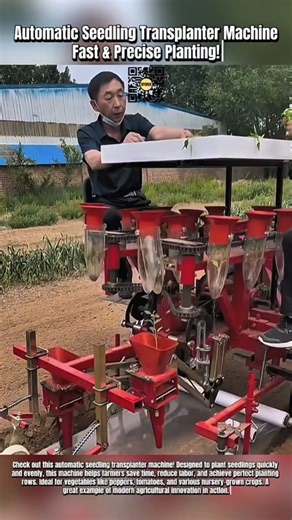 Automatic Seedling Transplanter Machine – Fast & Precise Planting!