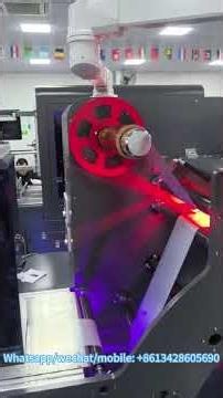 UV roller label printer with hot stamping