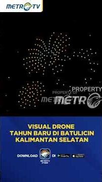 Tampilan Drone Sebagai Ganti Pesta Kembang Api di Batulicin #shorts