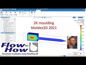 2K moulding simulation in Moldex3D 2021