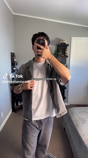 Cropped Button Up Shirt for Stylish Streetwear
