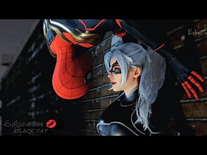 Spiderman black cat kissing scene 😱 | Marvel Spiderman ps5 | Cut scene