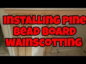Installing the beadboard wainscoting and solving a warping issue