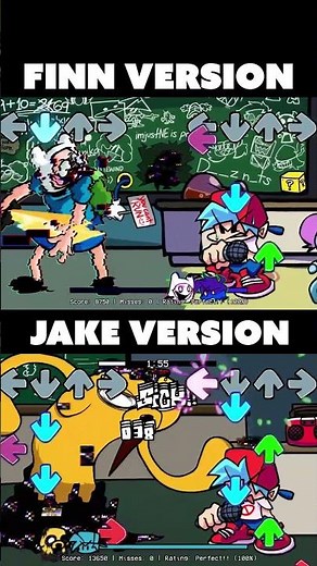 Learning With Pibby Finn Version VS Jake Version 😭 [FNF]