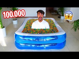FILL A POOL WITH OVER 100,000 ORBEEZ! (bad idea)
