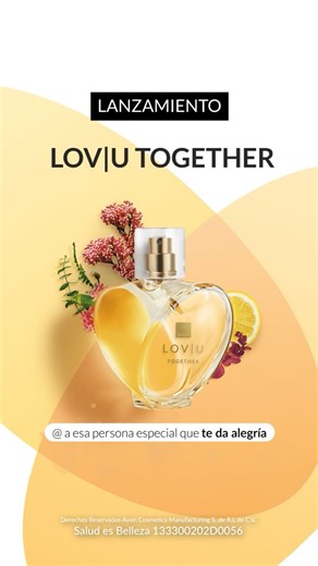 Entre el encanto del corazón de limón, las flores de arroz que florecen todo el año y el largo y envolvente abrazo del aceite de cedro, aparece el amor duradero y el perfume LOV|U Together 💛 ¿A qué huele la pura alegría para ti? | Avon