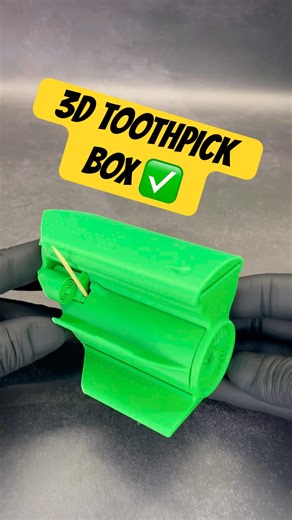 3D Printed Toothpick Dispenser. Print-in-Place #3dprinting