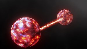 Download 3D Quantum entanglement physics science animation background concept for free