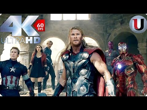 Avengers vs Ultron Final Battle - Avengers Age of Ultron 2015 Movie Clip (4K HD)
