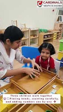 ✨Montessori Golden Beads Addition | Kids Building the Grand Total with Number Cards