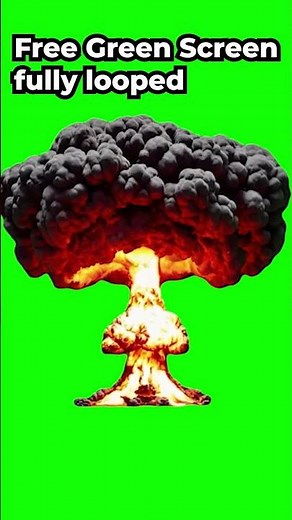 Free Nuke Explosion Green Screen – Seamless Loop