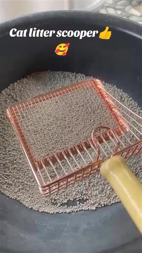 Cat litter scoop stainless steel metal garbage shovel durable handle washable pet toilet clean tool,check out n👍🥰🧿🐱