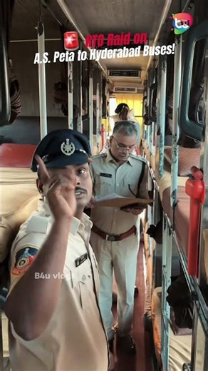 🚨 RTO Raid on A.S. Peta to Hyderabad Buses!