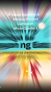 Values Education 8 – Whole Quarter 2 COMPLETE (Matatag Revised Curriculum) Teachers and learners, ready na ba kayo to level up your EsP 8 journey? INCLUSIONS: ✅ PPTs – eye-catching and interactive presentations ✅ DLLs – stress-free and organized teaching guides ✅ Exemplars – clear lesson samples for smooth delivery ✅ Worksheets – fun and reflective activities to practice values ✅ Periodical Test with TOS – fair, competency-based, and learner-friendly assessments With these materials, mas magigin