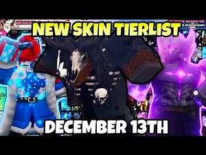 [YBA] NEW PKER SKIN TIERLIST DECEMBER 13TH... (NEW XMAS VALUES)