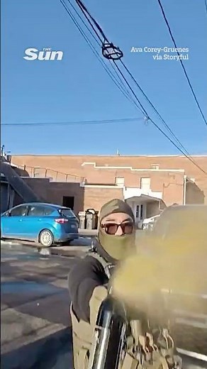 Dramatic moment ICE agent pepper sprays woman in the face at Minnesota protest