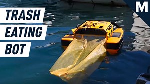 All this little robot wants to do is eat sea trash