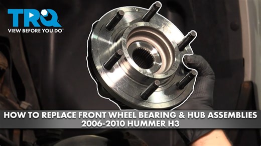 How to Replace Front Wheel Bearing  Hub Assemblies 2006-2010 Hummer H3