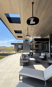 4.4K views · 44 reactions | This incredible covered patio gives endless Scottsdale views at our #ModernDesertVista project. It extends that indoor-outdoor living and in the winter, we also have the drop-down Bromic heaters. | AFT Construction | Facebook