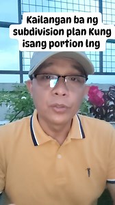 Kailangan ba ng subdivision plan Kung isang portion lng #property#lupaserye#realestate#lupa #lupaph#UsapangLupa #property | Boss RCT