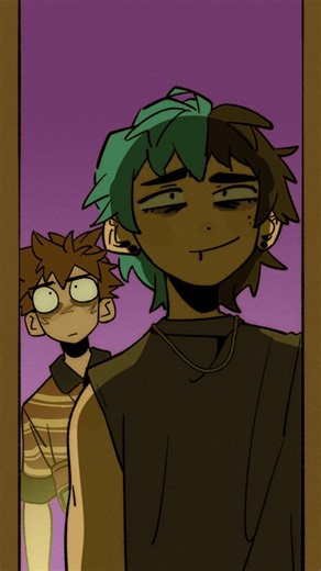 Tjay on Instagram: "I love this audio from Smiling Friends and really wanted to make a silly little Landon and Connor animation with it 🤡 . This also...... has to do with the new story.... this entity.... haunts them (and hunts them 😋). Its presented as silly here, but in the actual story... it is anything but silly.... 👁👁 . I am an ARTIST and WEBCOMIC CREATOR. this video is an ANIMATION with my OCS (ORIGINAL CHARACTERS) LANDON and CONNOR. It is FUNNY but has HORROR elements as you can see b