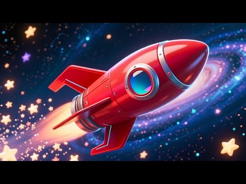 Shapes Fly On Red Rocket 🚀🔺 | Fun Nursery Rhymes & Toddler Learning Adventure