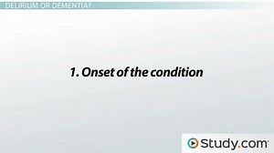 What Is Delirium? - Definition, Causes & Treatment - Video | Study.com