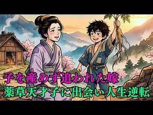 子を産めずに追い出された女と、山でたった一人で生きる8歳の薬草の天才少年。運命の出会いがもたらした奇跡とは…| 昔話 | 時代劇 | 野談| 説話 | 民話