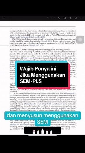 Panduan Praktis SEM-PLS untuk Penelitian Kuantitatif