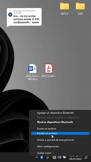 Cómo transferir archivos por Bluetooth en Windows 11