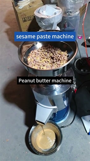 how to make peanut butter by peanut butter machine maker grinding machine tahini machine #shorts