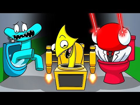 RAINBOW FRIENDS Become SKIBIDI TOILET?! (Cartoon Animation)