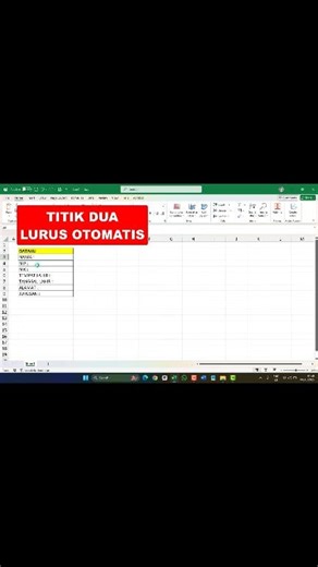 Titik Dua Rapi di Excel #belajarexcel #belajarkomputer #belajarword #tutorialkomputer #belajarngetik #edukasi #tipsdantrik #excel #kreatordigital #microsoftexcel | Panglima Tutorial