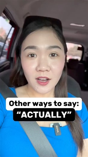 Other ways to say: “Actually!” 🤔 #otherwaystosay #alternative #expression #actually #speakenglish #learnenglishwithteacheraubrey #aubreybermudez #teacheraubrey #reel | Learn English with Teacher Aubrey