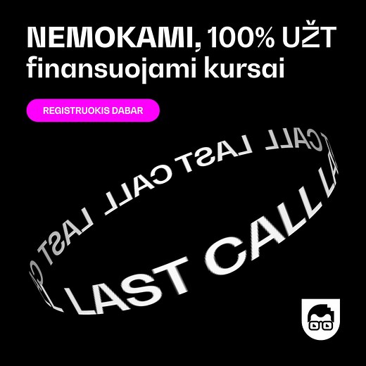 ❗PASKUTINĖ GALIMYBĖ prisijungti prie šių 100% Užt finansuojamų kursų❗...