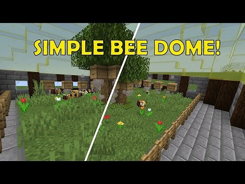 Minecraft tutorial: How to make a simple bee dome!