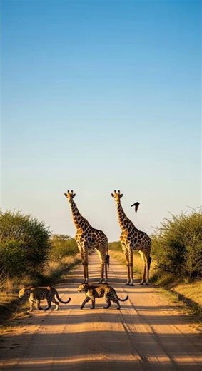 Giraffe Gossip 🦒 Why Giraffes Have Long Necks Explained #animals #safari #giraffelove